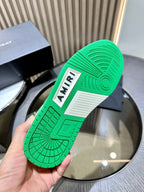 Amiri Leather Low-Top Fashion Sneakers - Casual Sports Shoes