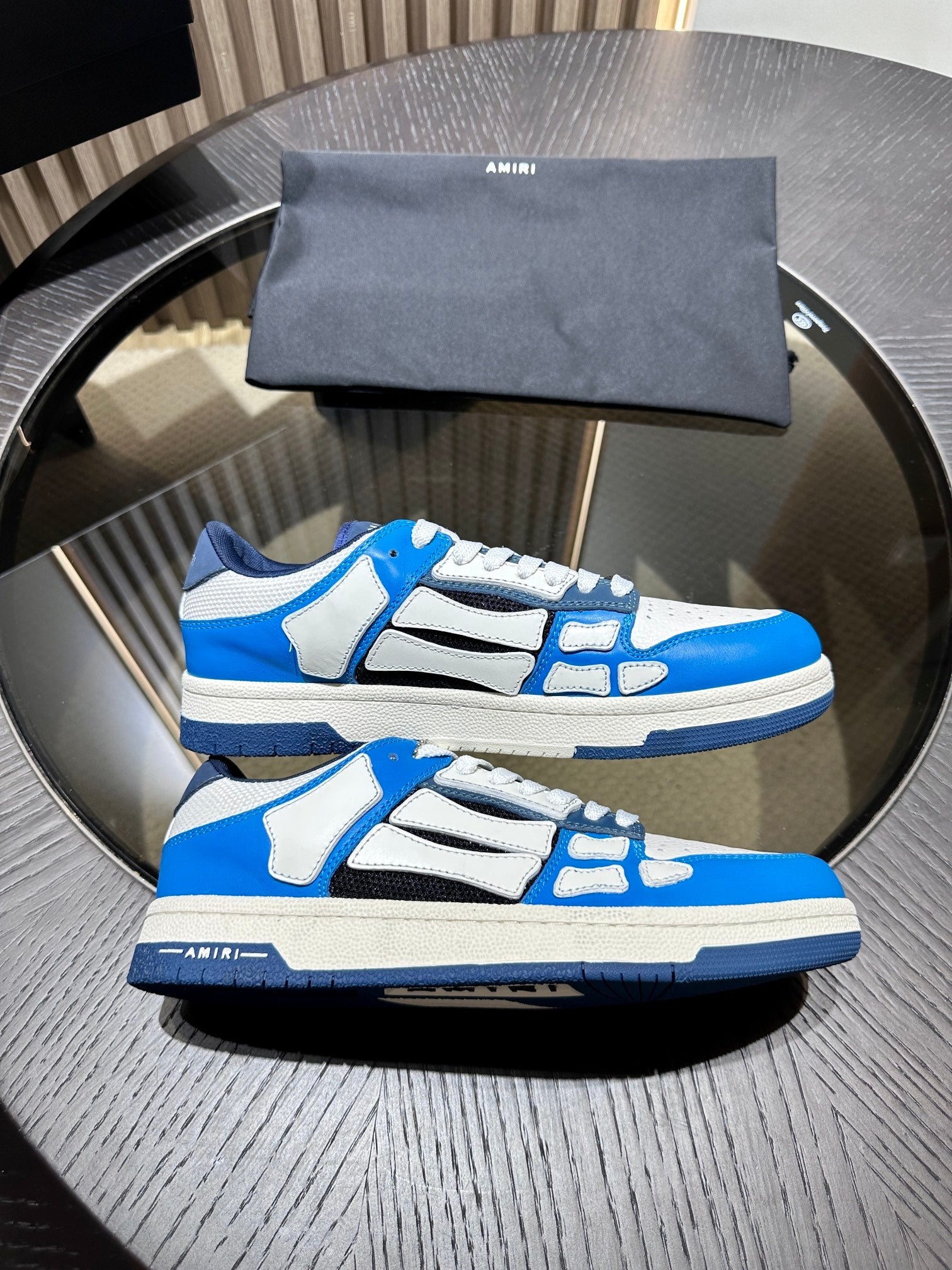 Amiri Leather Low-Top Fashion Sneakers - Casual Sports Shoes