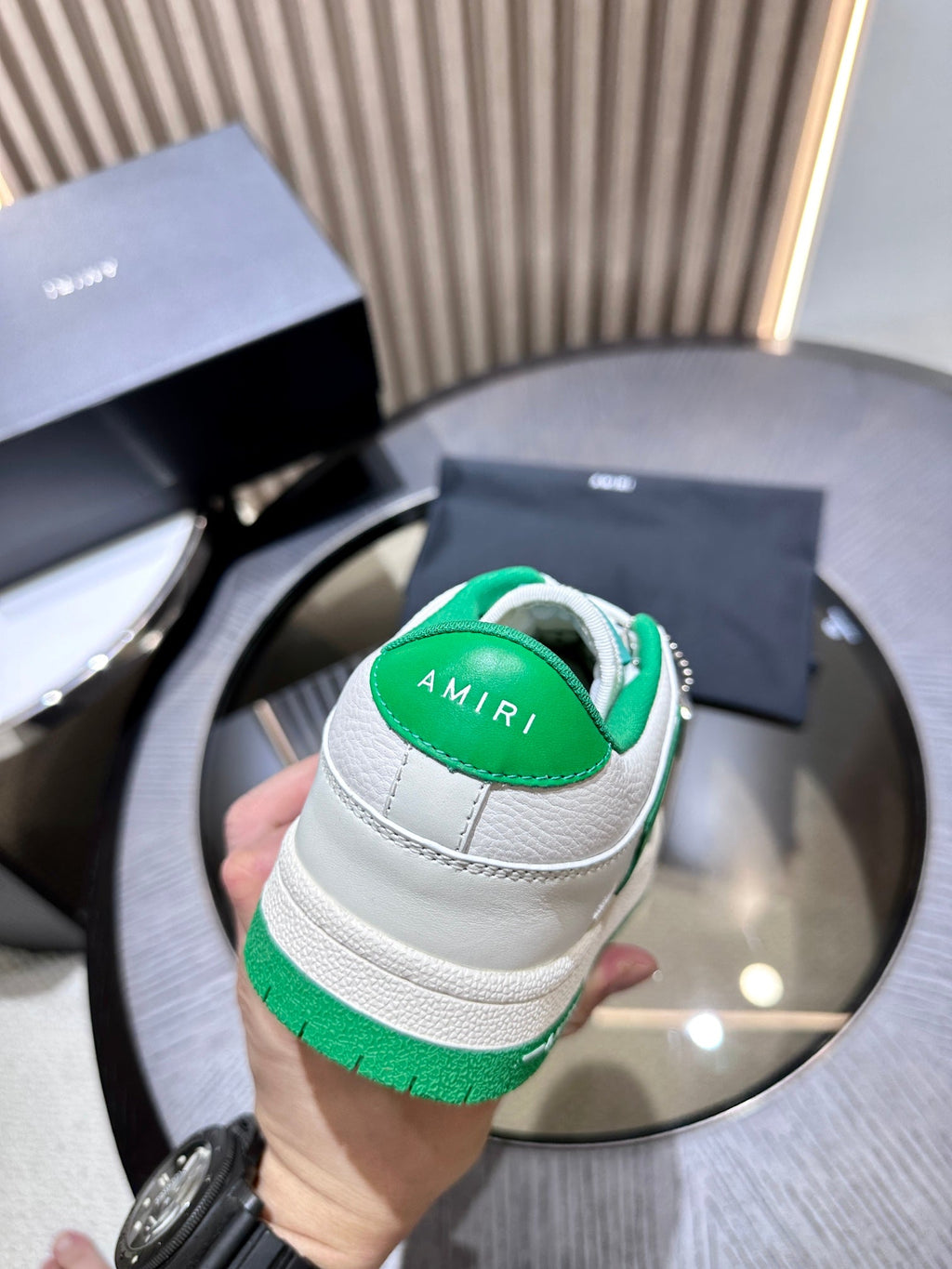 Amiri Leather Low-Top Fashion Sneakers - Casual Sports Shoes