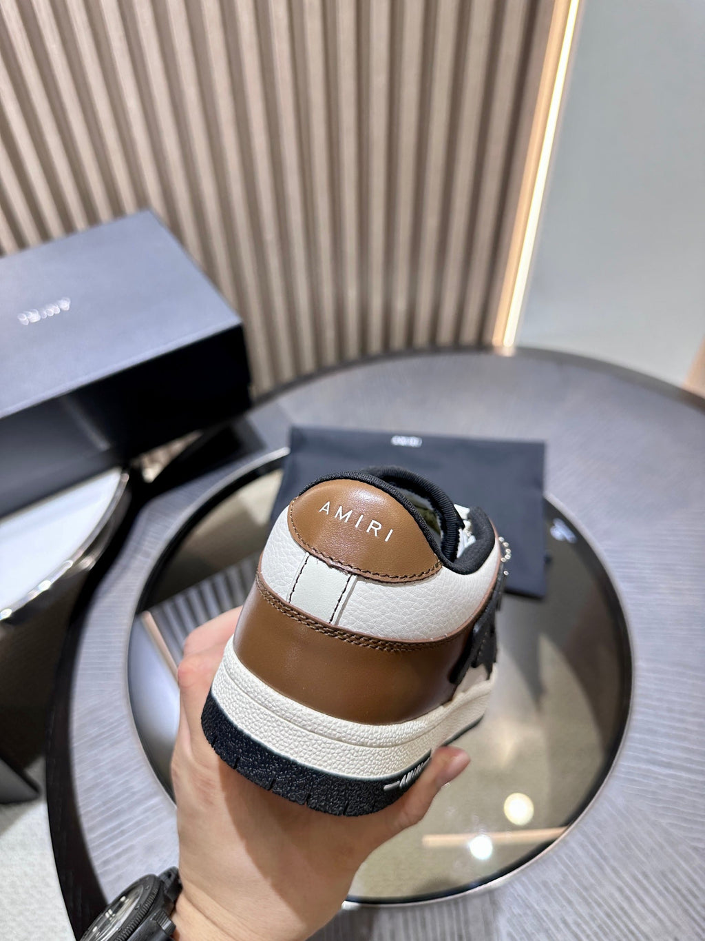 Amiri Leather Low-Top Fashion Sneakers - Casual Sports Shoes