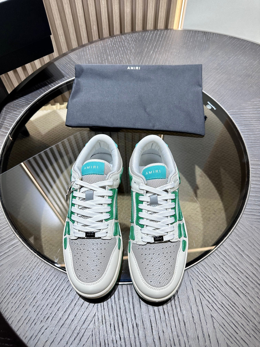 Amiri Leather Low-Top Fashion Sneakers - Casual Sports Shoes