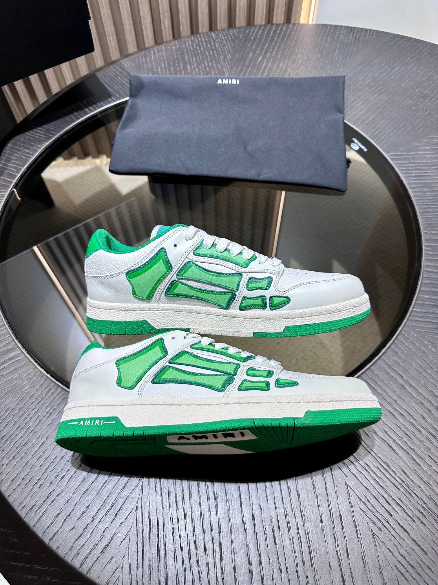 Amiri Leather Low-Top Fashion Sneakers - Casual Sports Shoes