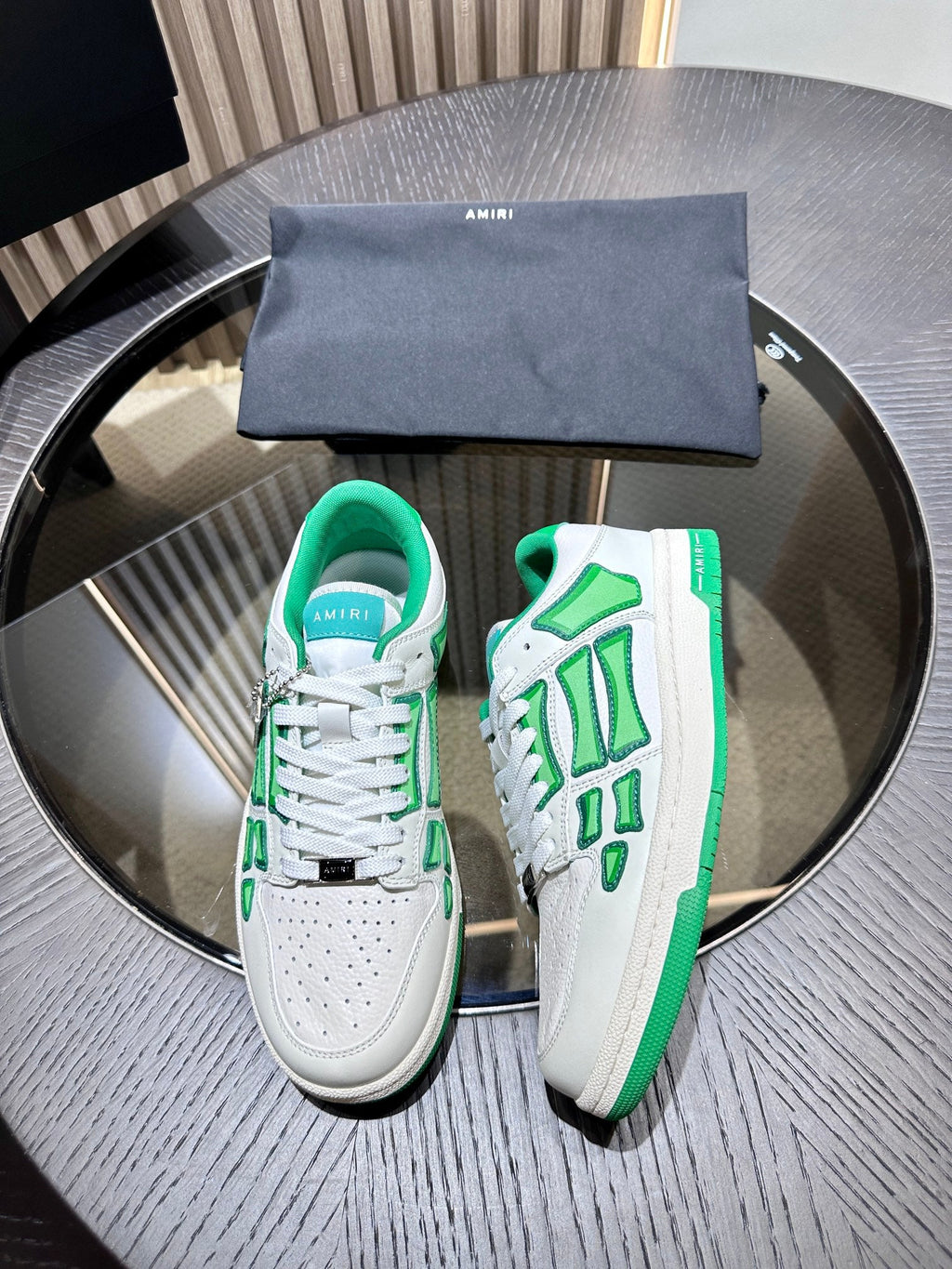 Amiri Leather Low-Top Fashion Sneakers - Casual Sports Shoes