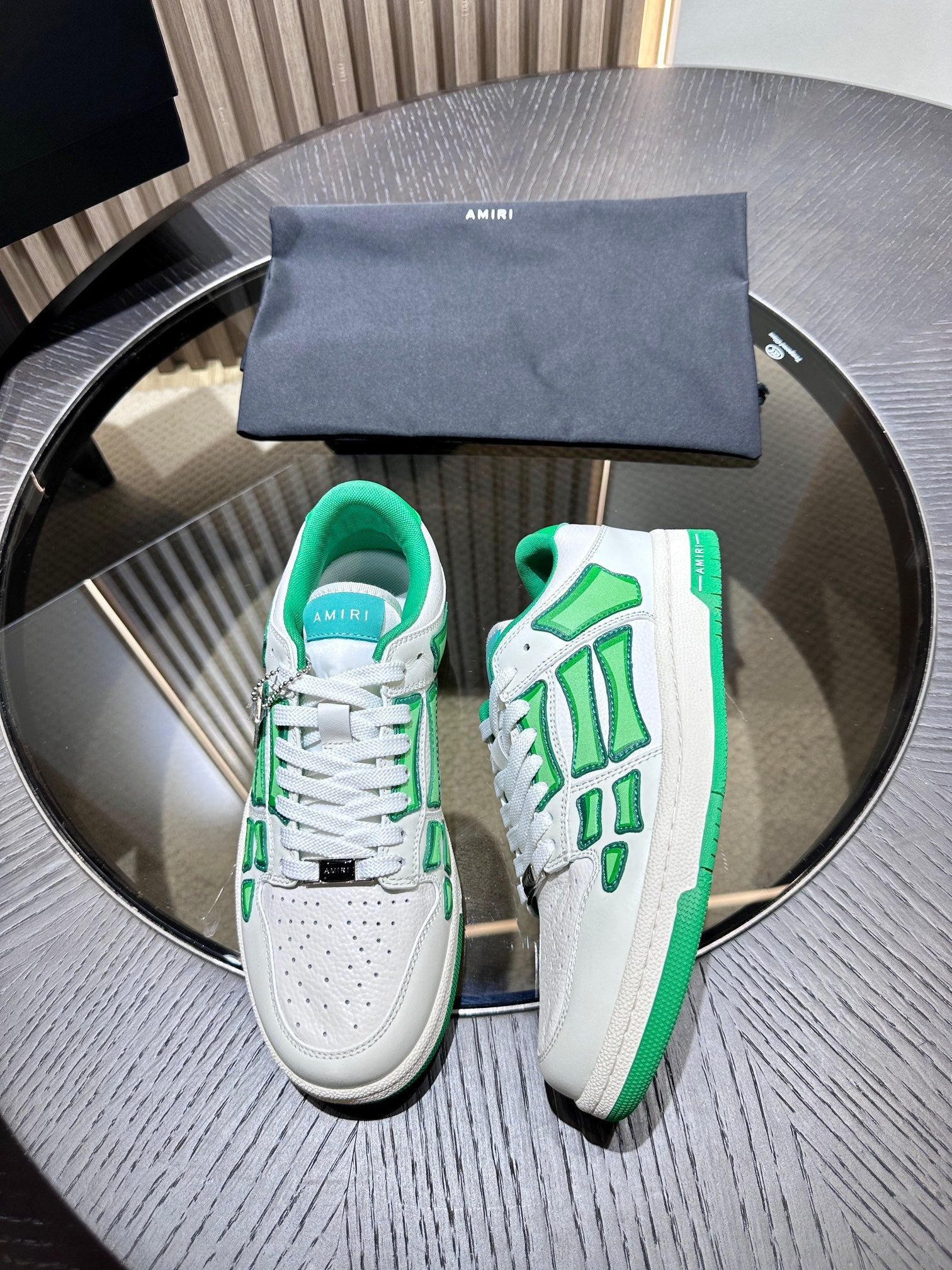 Amiri Leather Low-Top Fashion Sneakers - Casual Sports Shoes