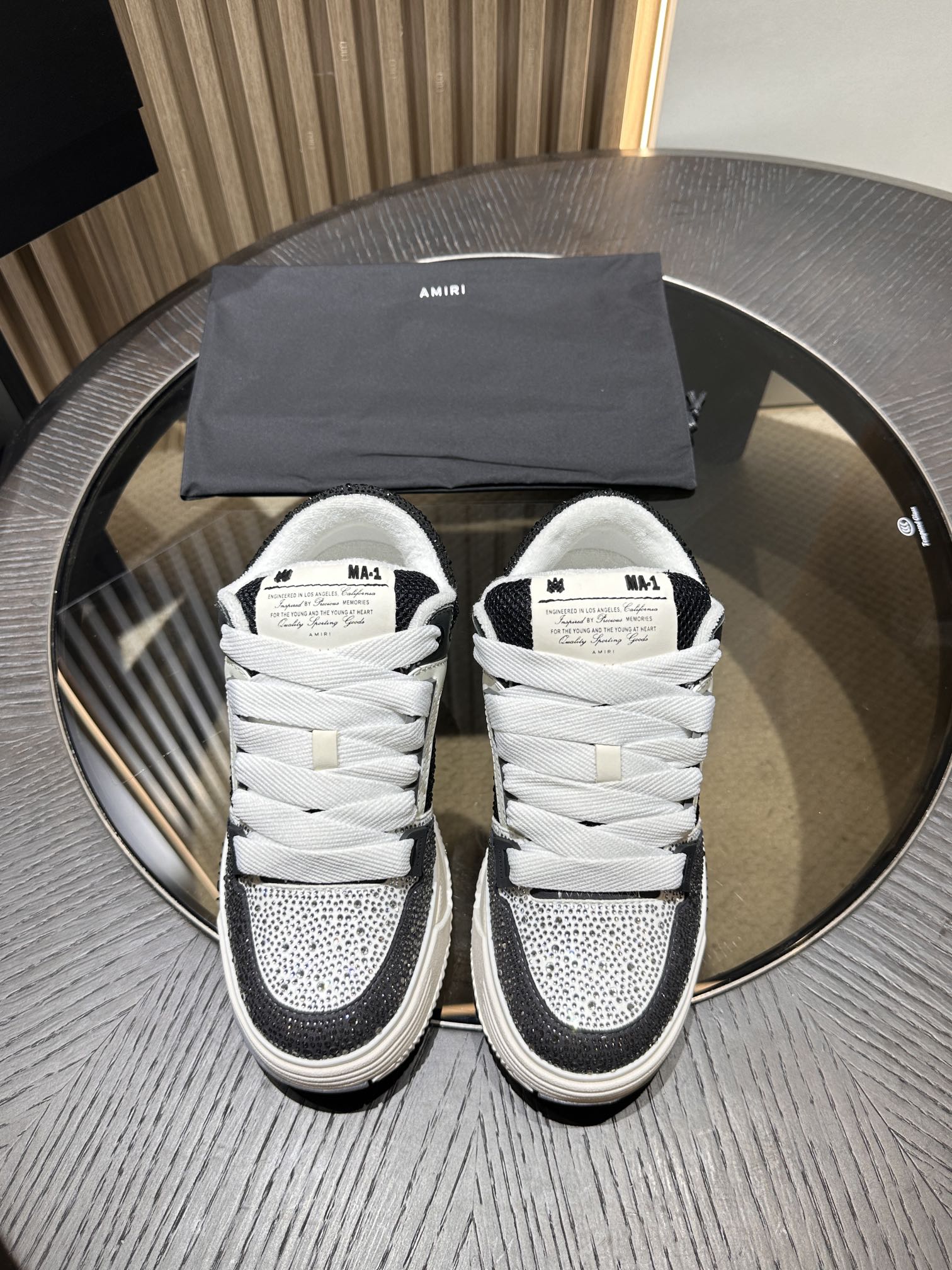 Men's Amiri Crystal Sneakers Shoes