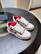 Men's Amiri Premium Leather Platform Mesh Shoes