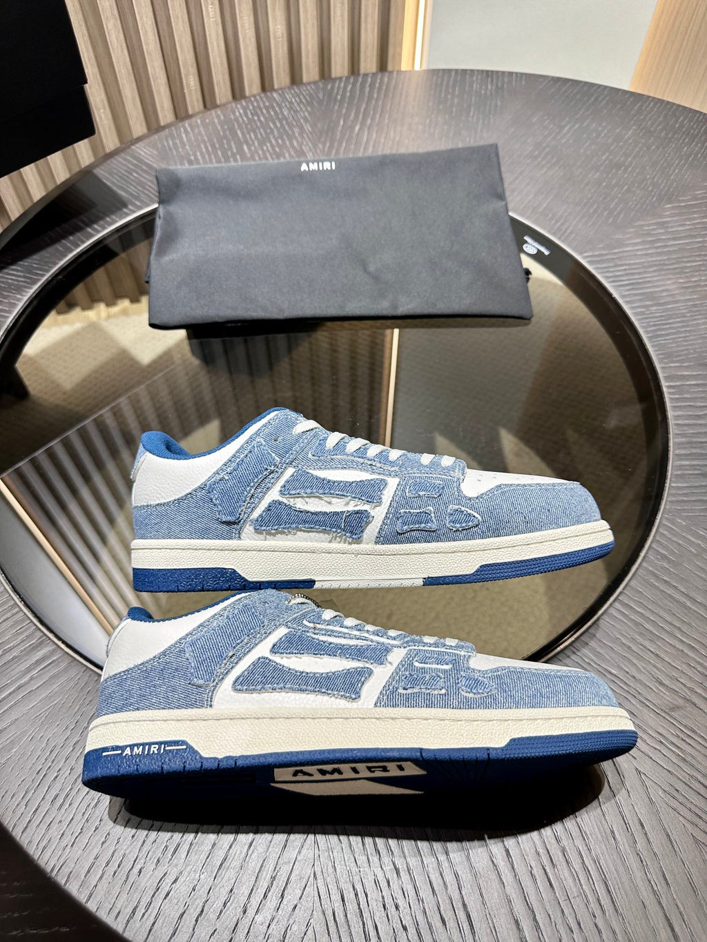 Amiri Leather Low-Top Fashion Sneakers - Casual Sports Shoes