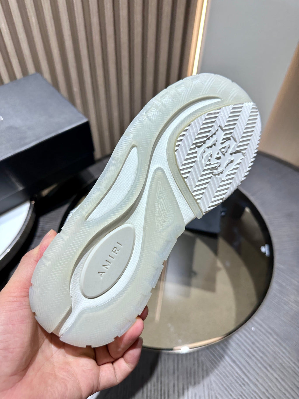 Men's Amiri Premium Leather Platform Mesh Shoes