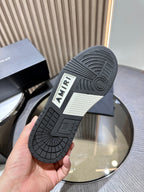 Amiri Leather Low-Top Fashion Sneakers - Casual Sports Shoes