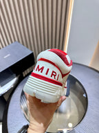 Men's Amiri Premium Leather Platform Mesh Shoes