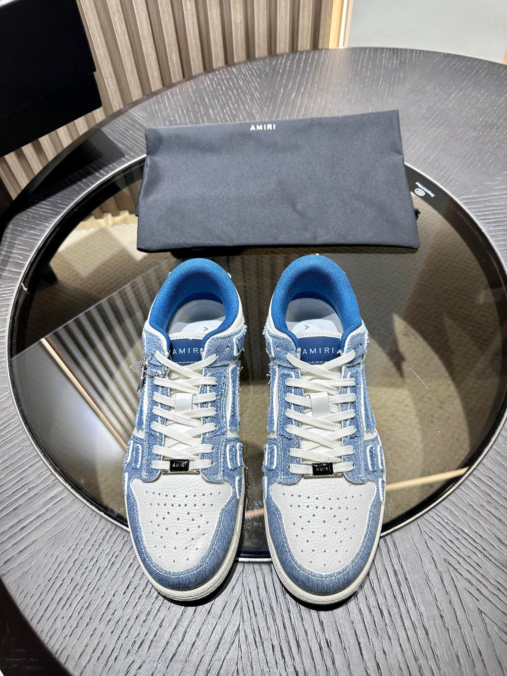 Amiri Leather Low-Top Fashion Sneakers - Casual Sports Shoes