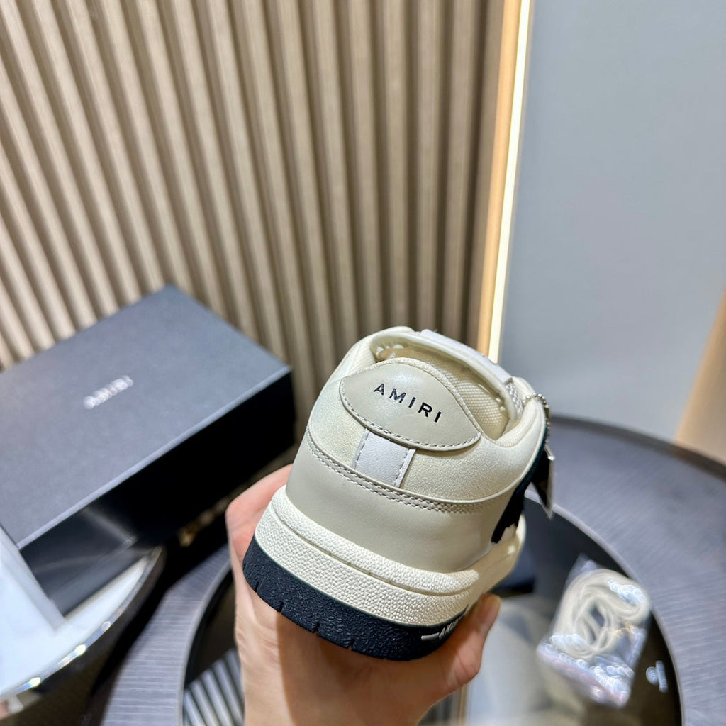 Amiri Leather Low-Top Fashion Sneakers - Casual Sports Shoes