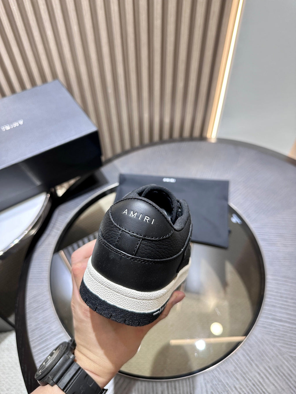 Amiri Leather Low-Top Fashion Sneakers - Casual Sports Shoes