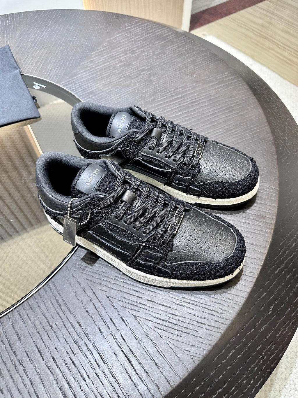 Amiri Leather Low-Top Fashion Sneakers - Casual Sports Shoes