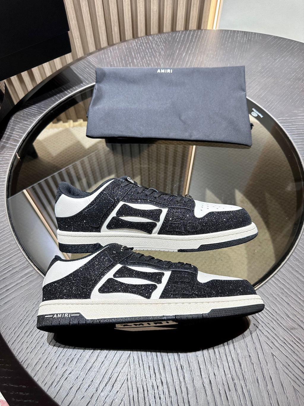 Amiri Leather Low-Top Fashion Sneakers - Casual Sports Shoes