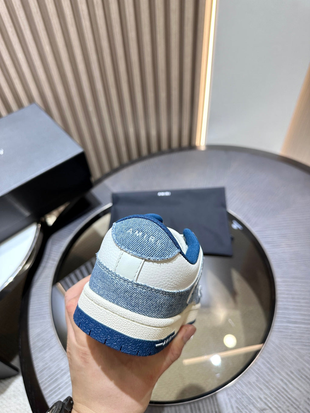 Amiri Leather Low-Top Fashion Sneakers - Casual Sports Shoes