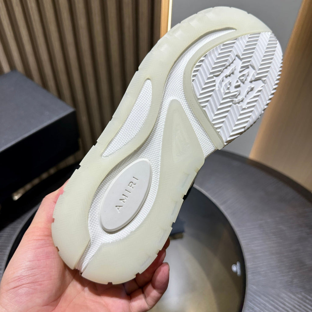 Men's Amiri Premium Leather Platform Mesh Shoes