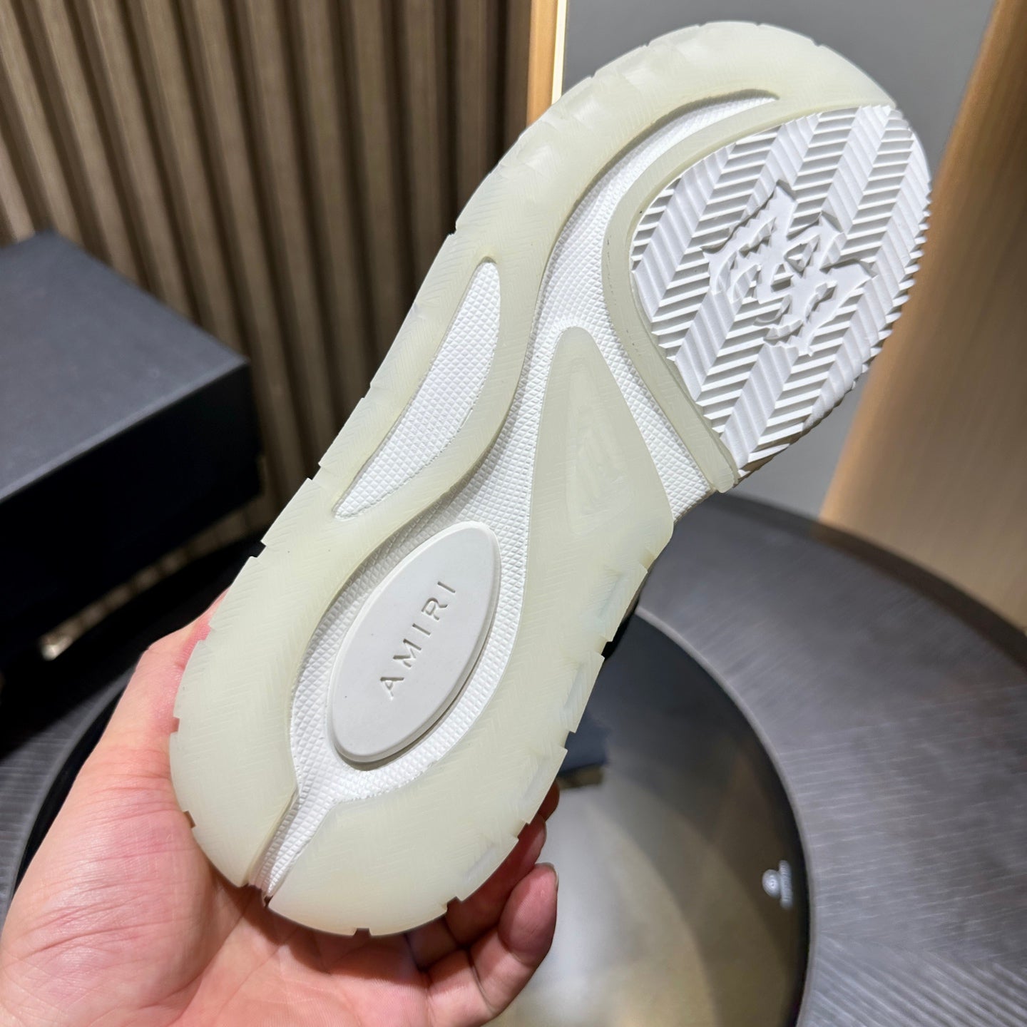 Men's Amiri Premium Leather Platform Mesh Shoes