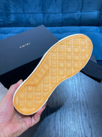 Men's Amiri Canvas and Leather Stars Court High Top Sneakers Shoes