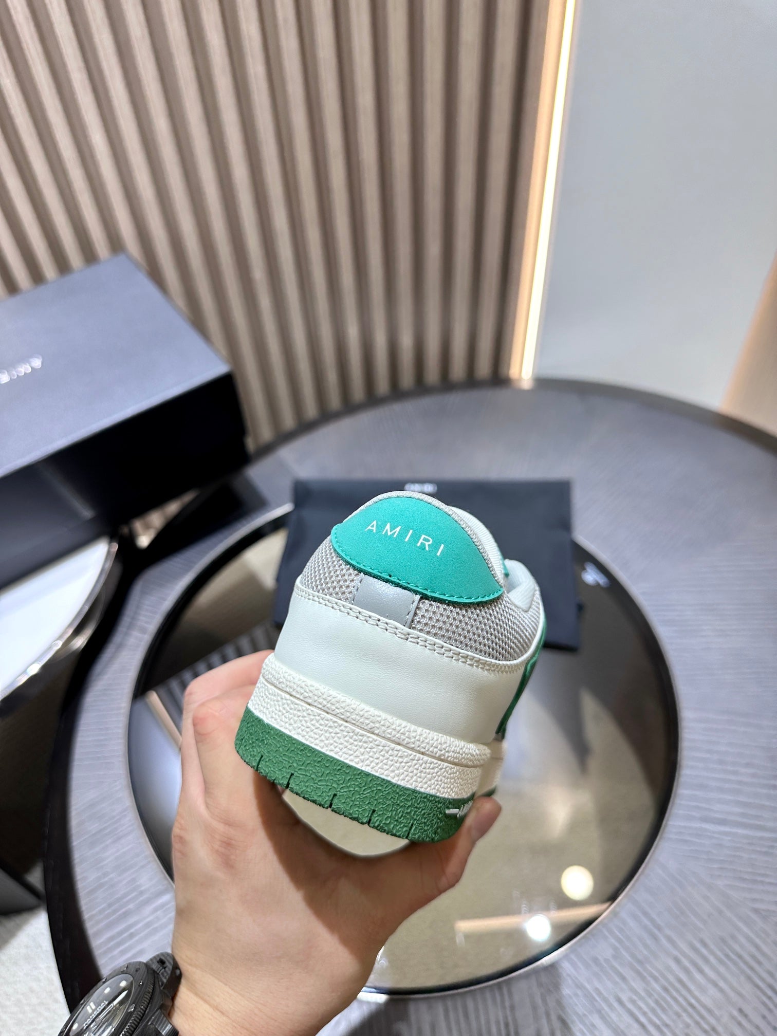 Amiri Leather Low-Top Fashion Sneakers - Casual Sports Shoes