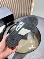 Amiri Leather Low-Top Fashion Sneakers - Casual Sports Shoes