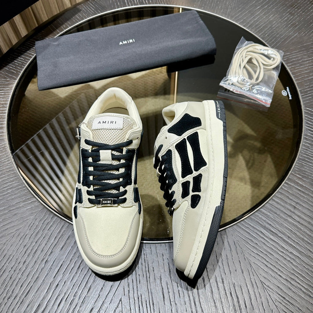 Amiri Leather Low-Top Fashion Sneakers - Casual Sports Shoes