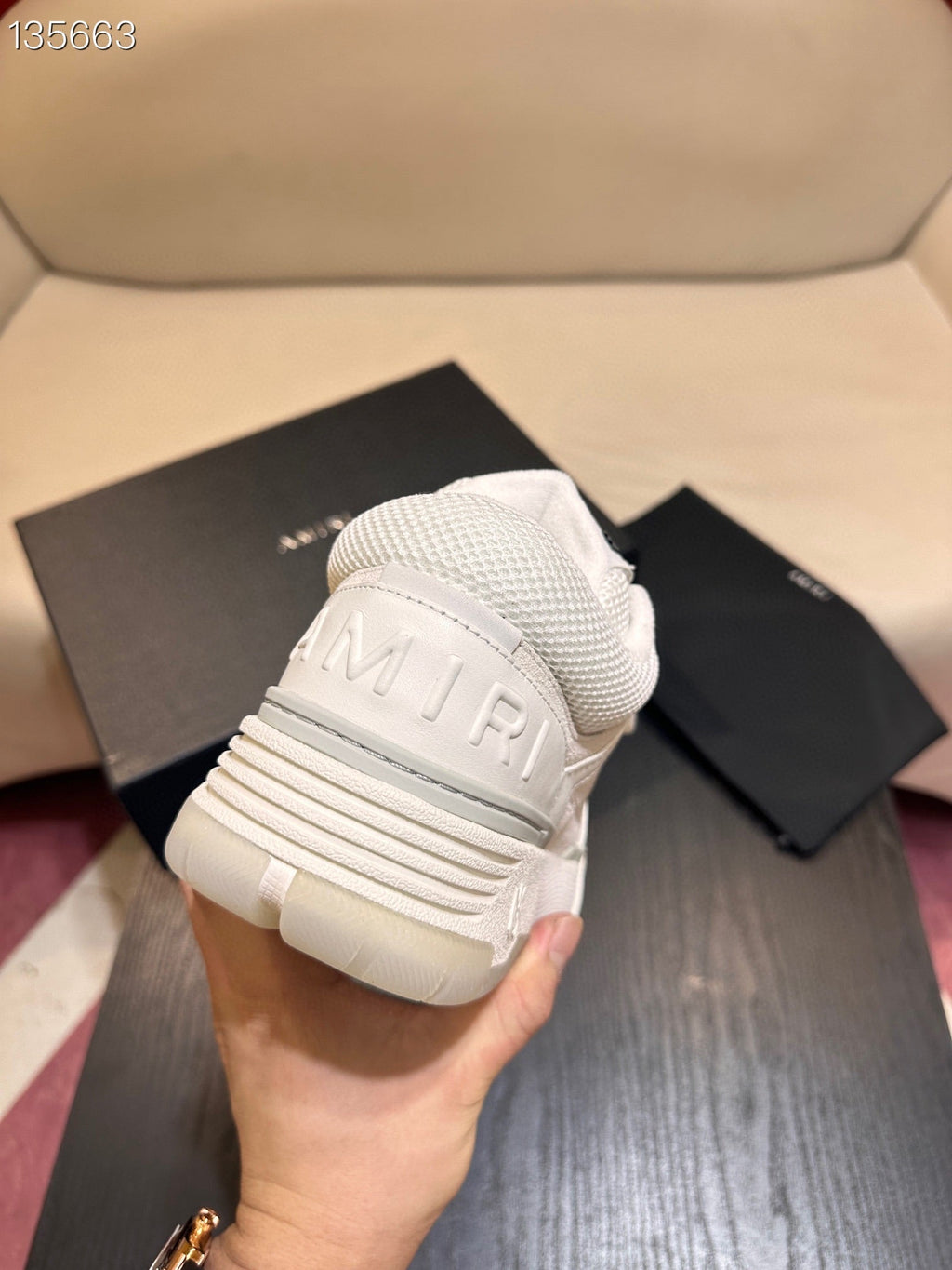 Men's Amiri Premium Leather Platform Mesh Shoes