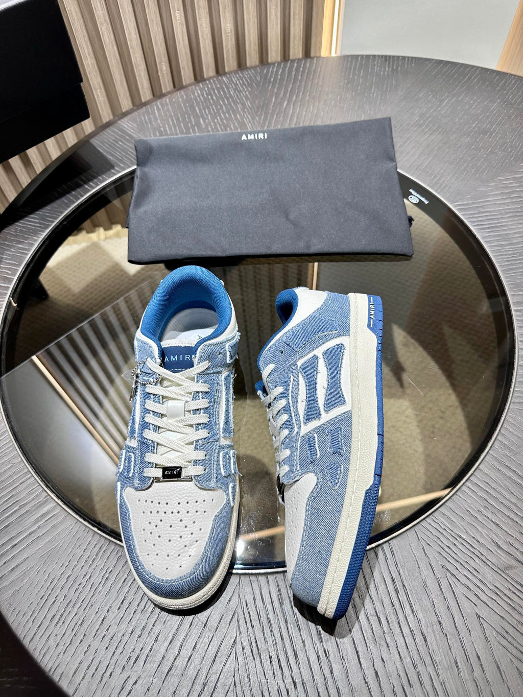 Amiri Leather Low-Top Fashion Sneakers - Casual Sports Shoes