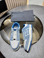 Amiri Leather Low-Top Fashion Sneakers - Casual Sports Shoes