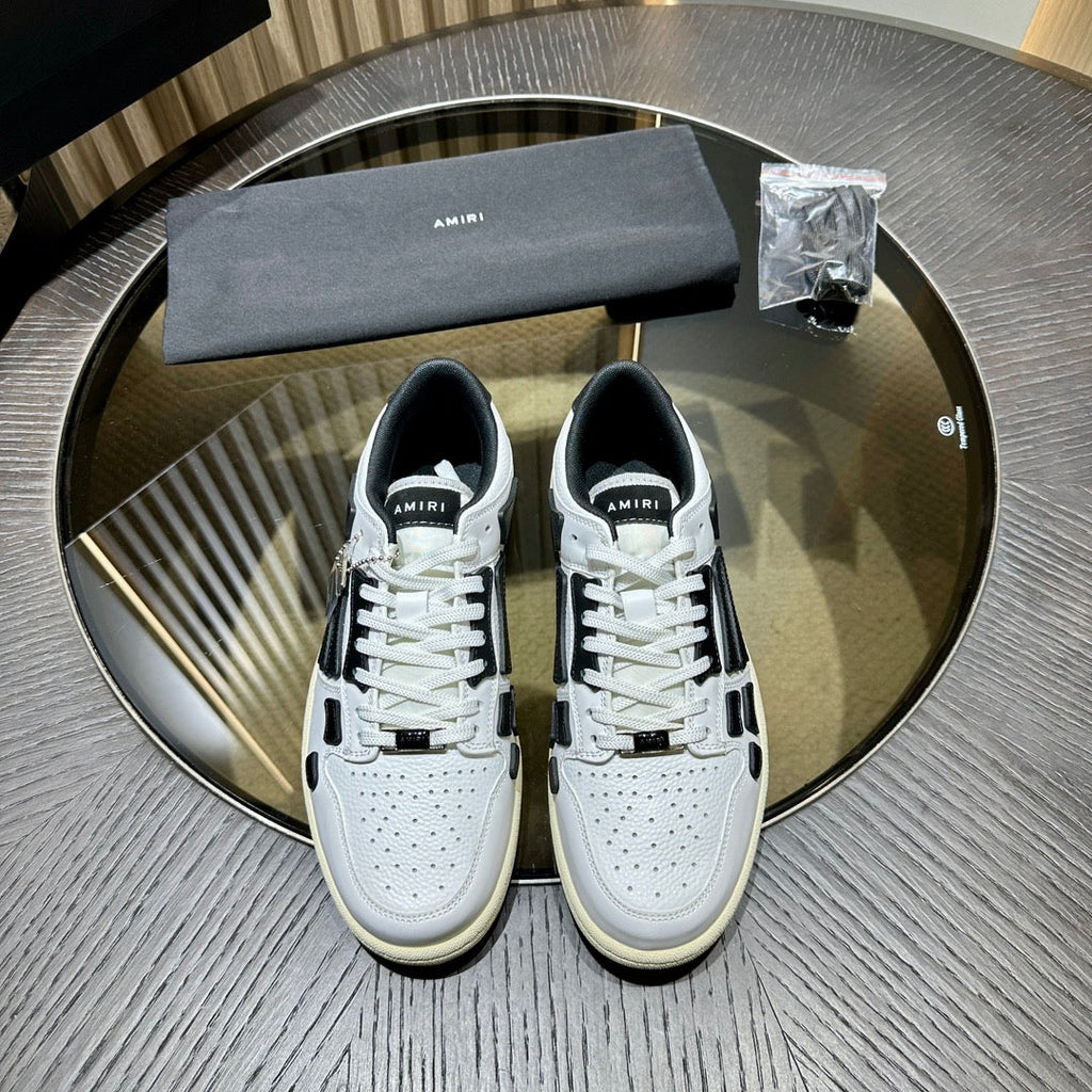 Amiri Leather Low-Top Fashion Sneakers - Casual Sports Shoes