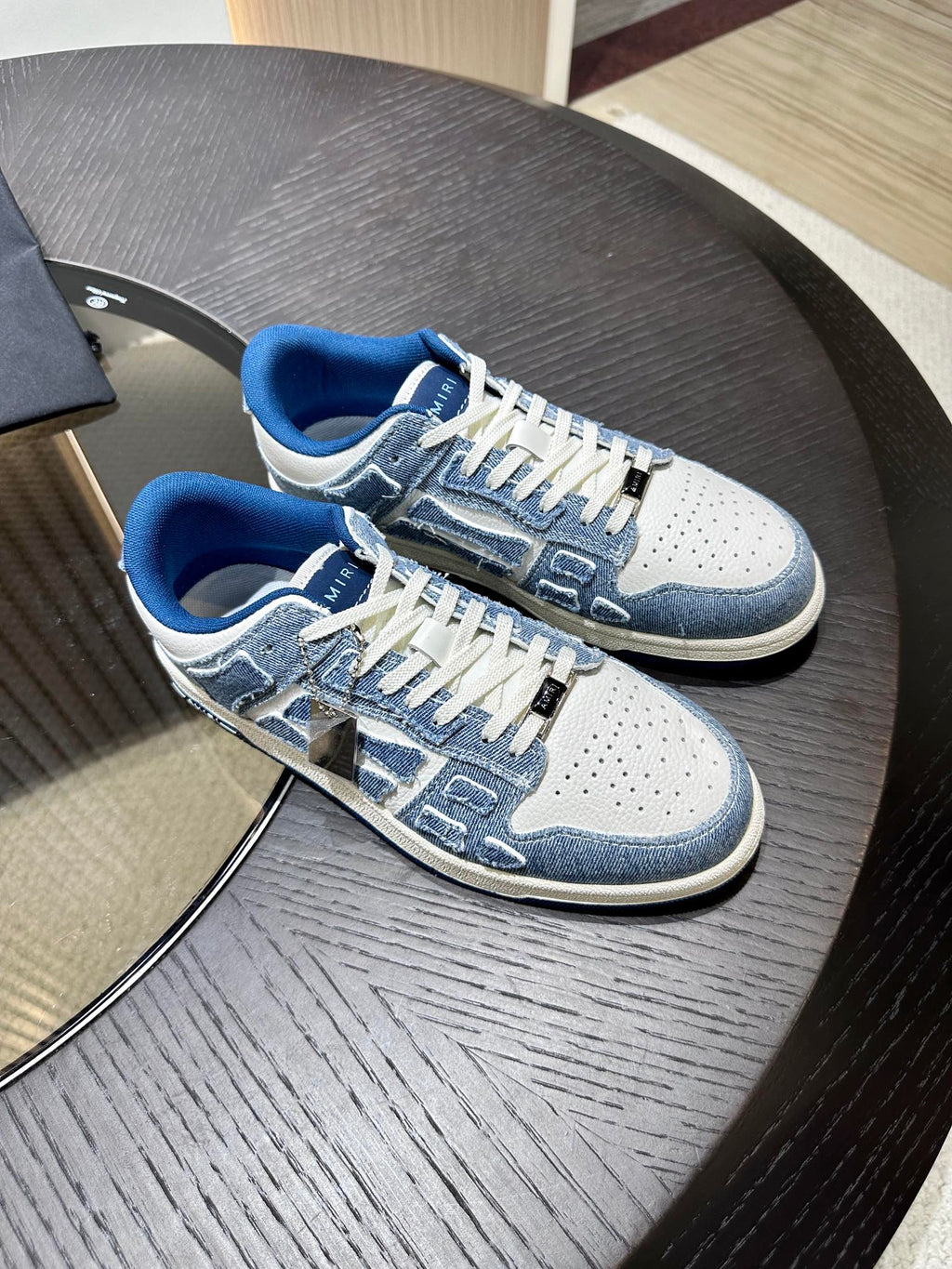 Amiri Leather Low-Top Fashion Sneakers - Casual Sports Shoes