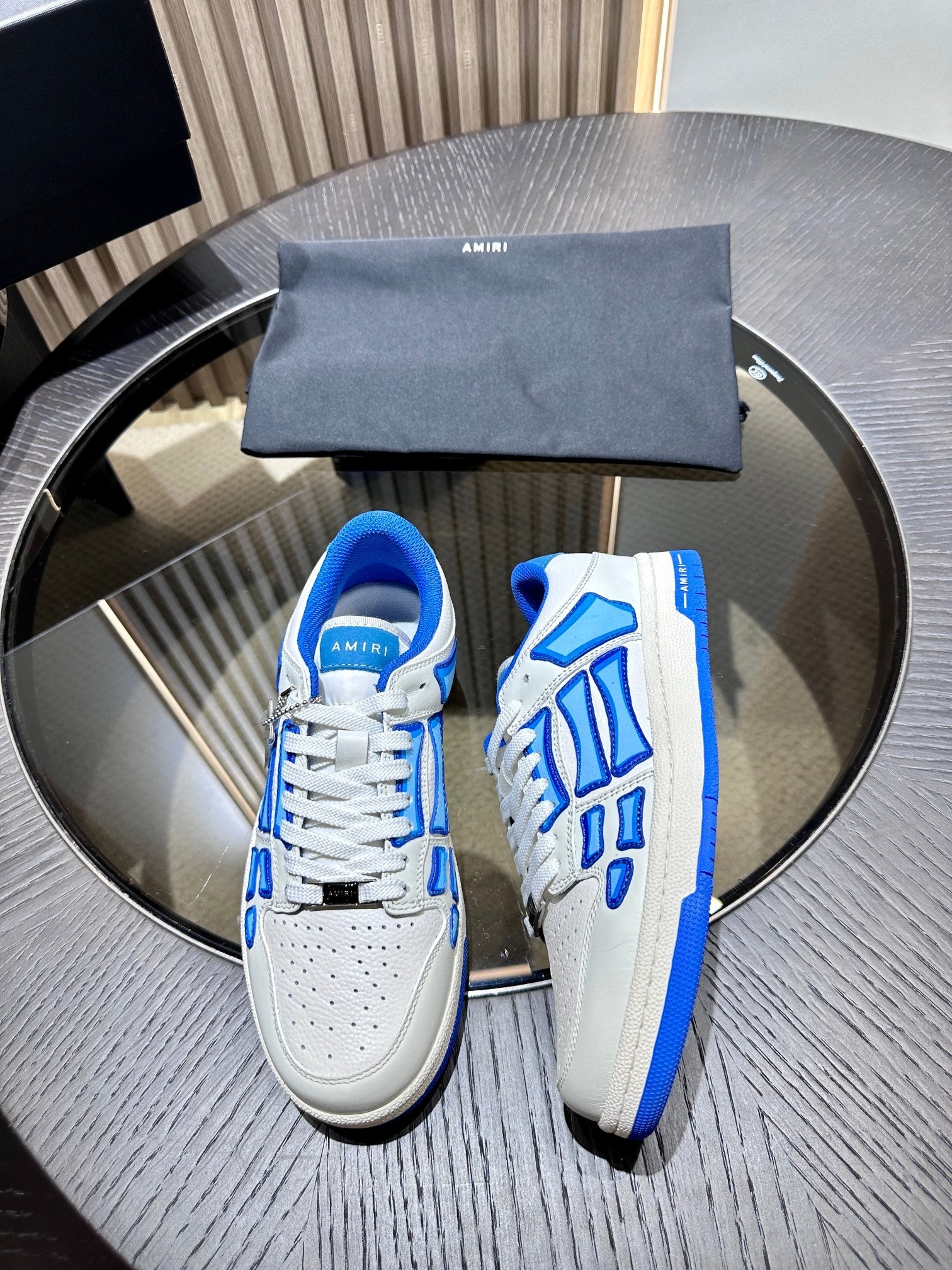 Amiri Leather Low-Top Fashion Sneakers - Casual Sports Shoes