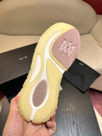 Men's Amiri Premium Leather Platform Mesh Shoes