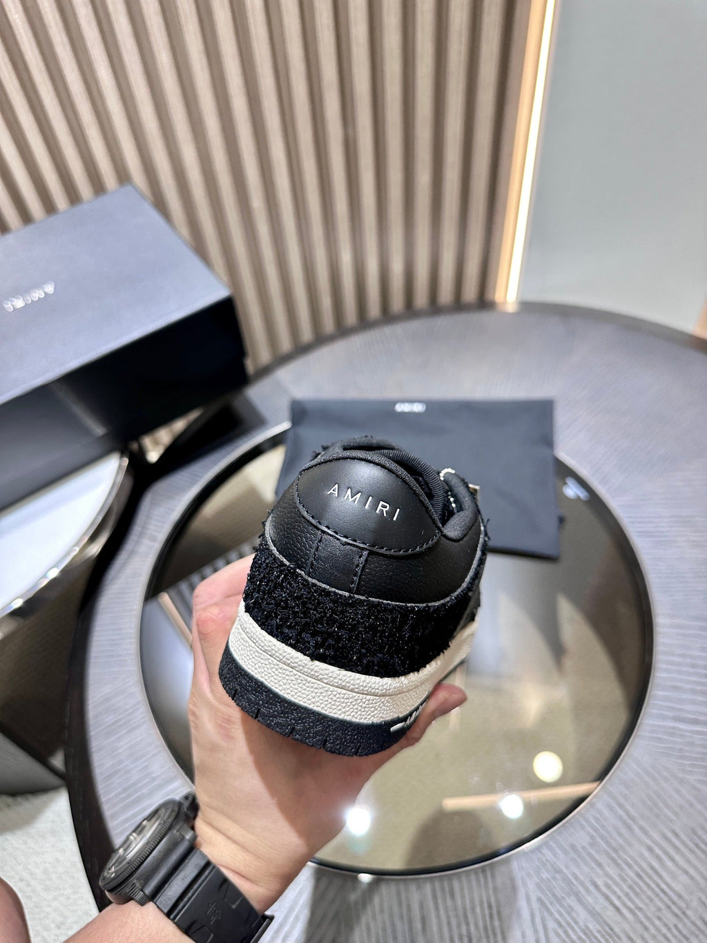 Amiri Leather Low-Top Fashion Sneakers - Casual Sports Shoes